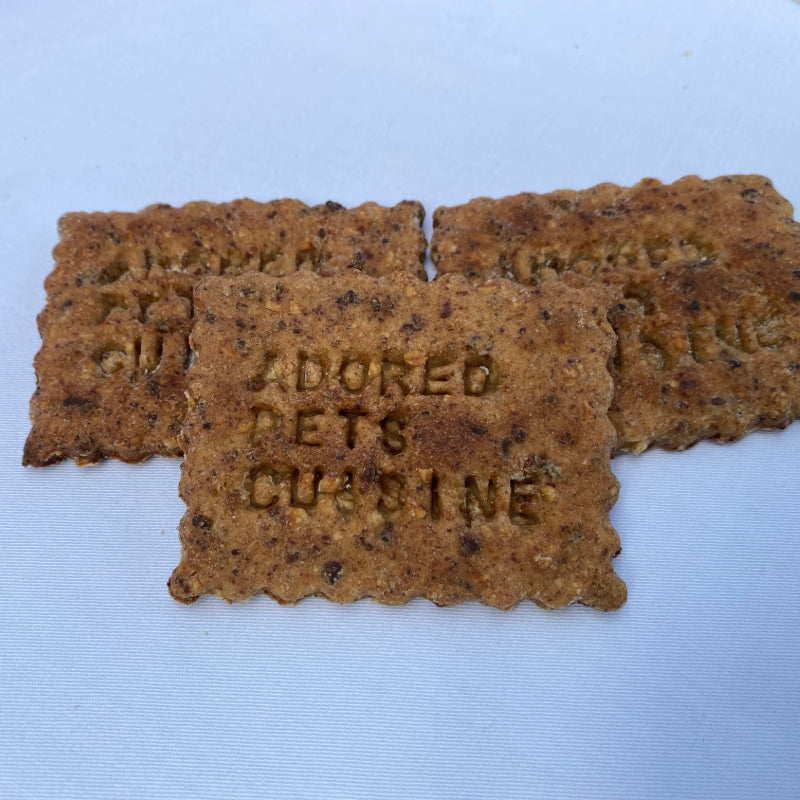 A selection of beef meat biscuits