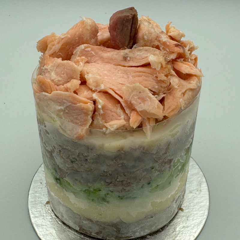 Salmon and Steak Cupcake